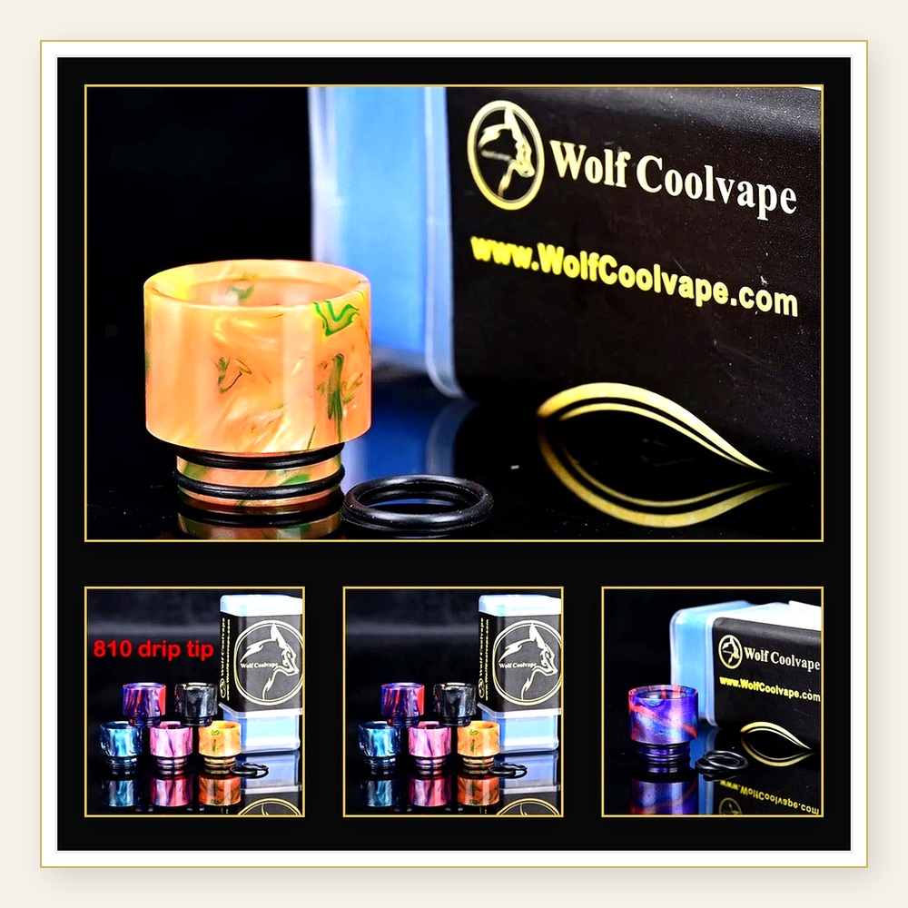 Drip Tip Resin - Wolfcoolvape 810 Drip Tips - ชุด