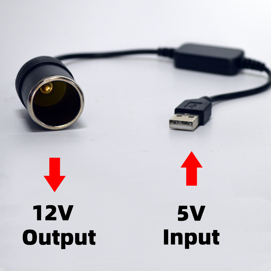 Vape Accessory - สายแปลงไฟ 5V เป็น 12V พร้อมสายต่อขยาย USB