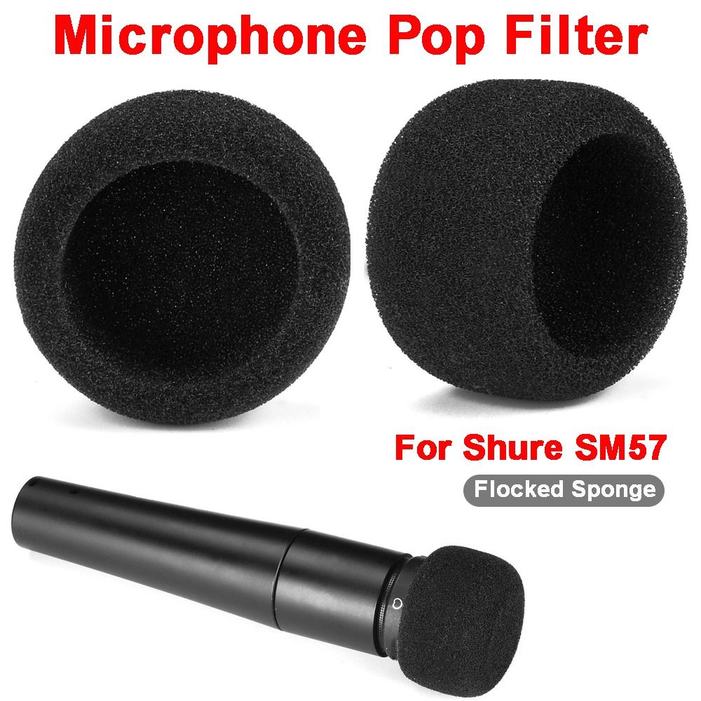 Shure Mic Mv7 - ฝาครอบไมโครโฟนแบบฟองน้ำกันลม สำหรับไมโครโฟน Shure SM57