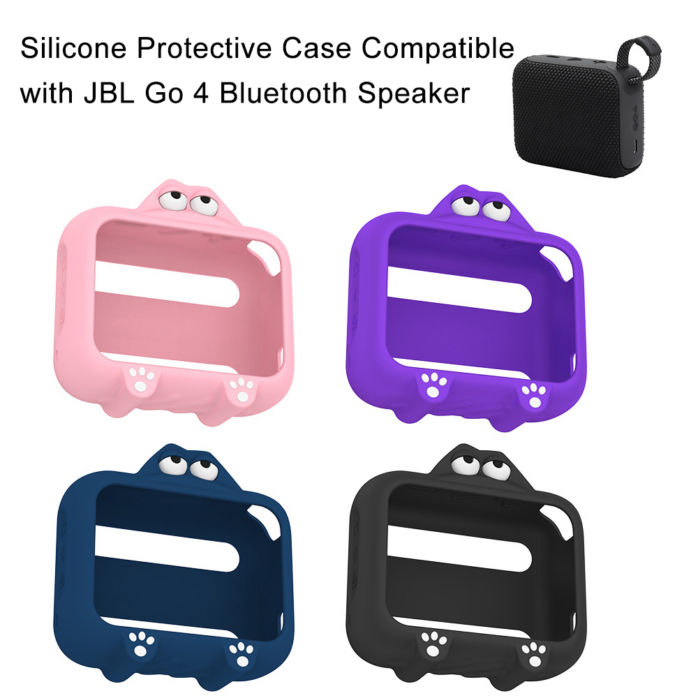 Jbl Speaker Go 4 - เคสซิลิโคนลายการ์ตูน ใช้ได้กับลำโพงบลูทูธ JBL Go 4, ฝาครอบกันกระแทกแบบนุ่ม
