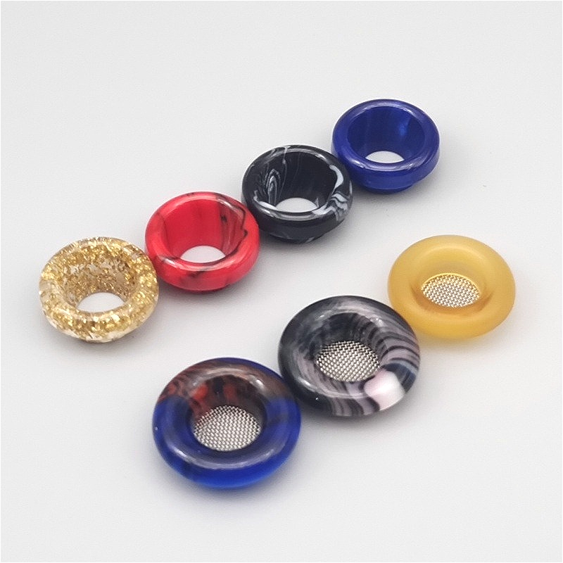 Drip Tip Resin - 1PC 810 สไตล์สั้นเรซิ่นหยดหัวฉีดกรองหน้าจอ,Oil-Splash Proof,ไม่มีแหวนยางฟางJoint