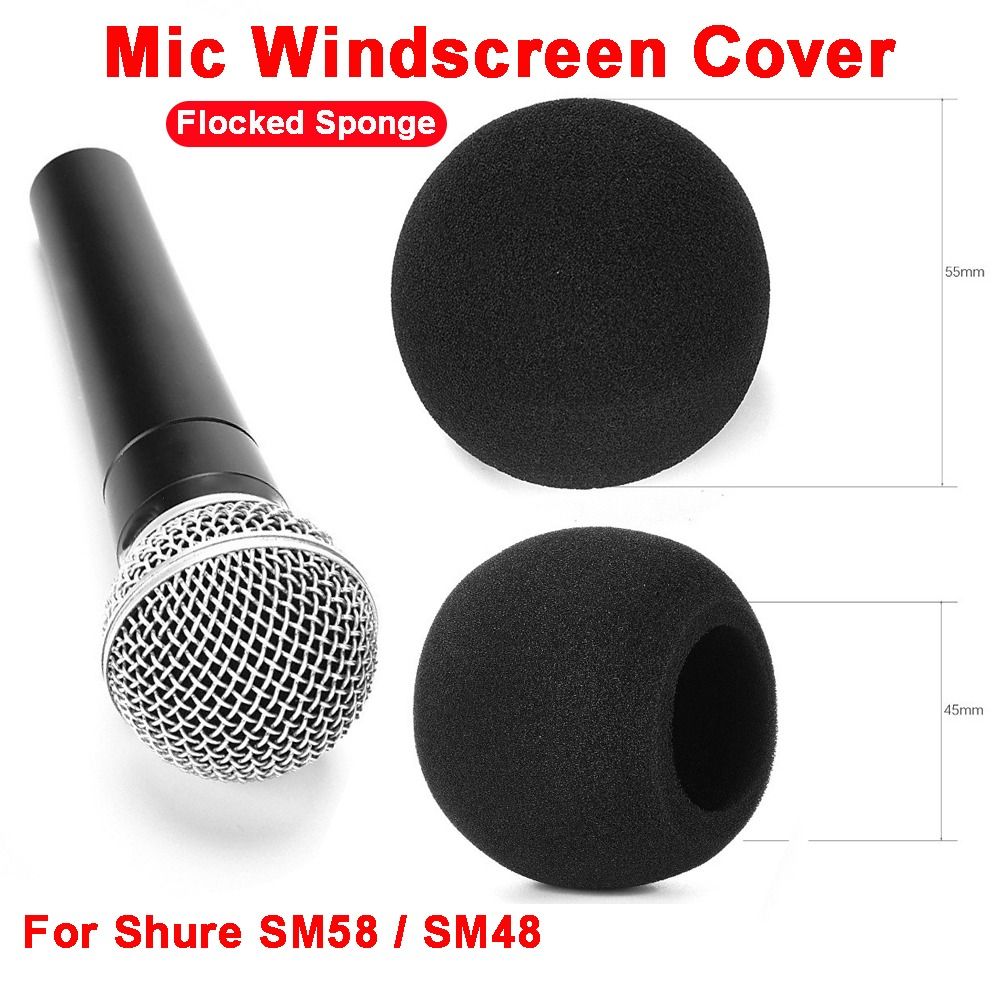 Shure Mic Mv7 - ฝาครอบกันลมไมโครโฟนแบบฟองน้ำกำมะหยี่ ป้องกันลม สำหรับไมโครโฟน Shure SM58 /