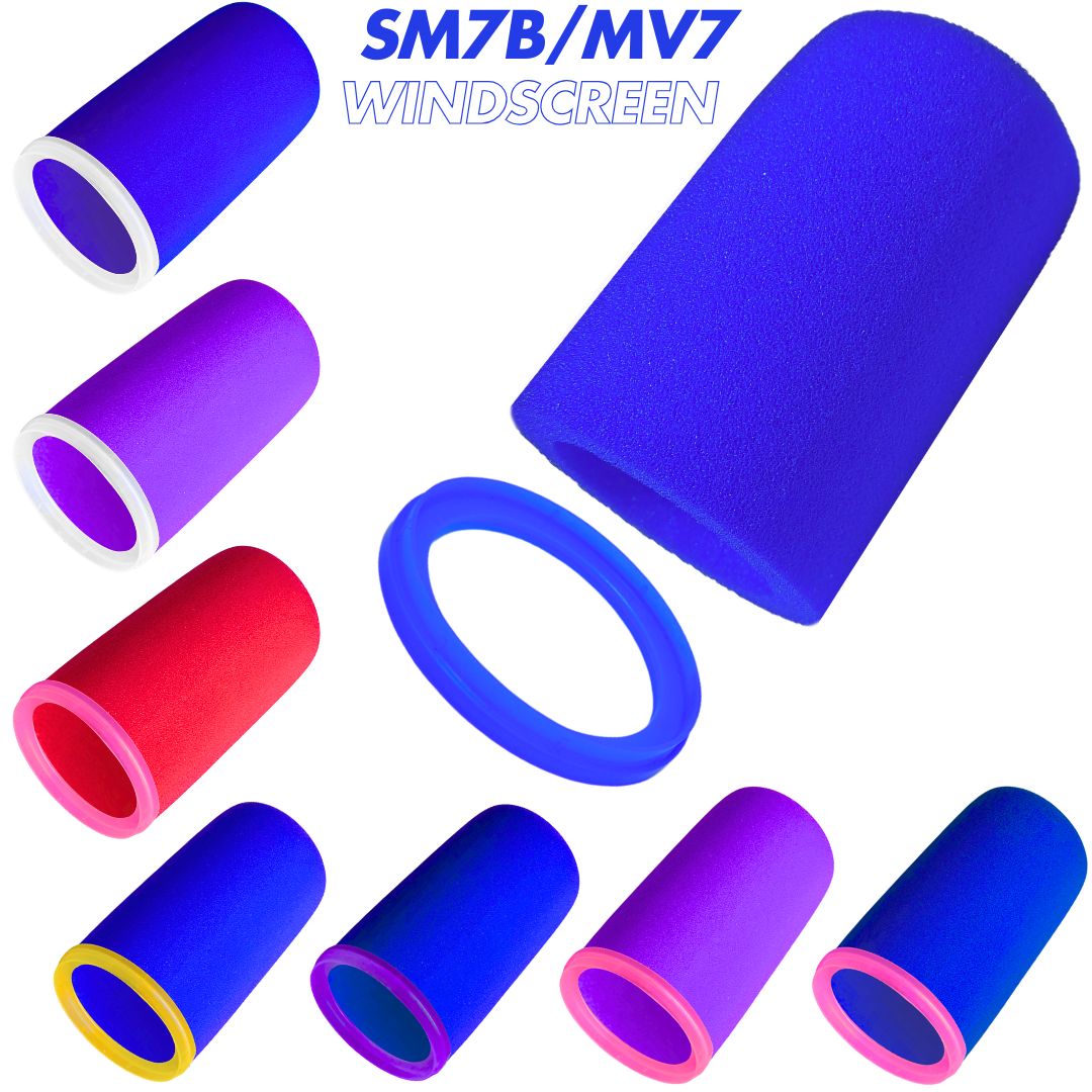 Shure Mic Mv7 - SM7dB กระจกโฟมความหนาแน่นสูงสําหรับ Shure SM7B, MV7, SM7dB