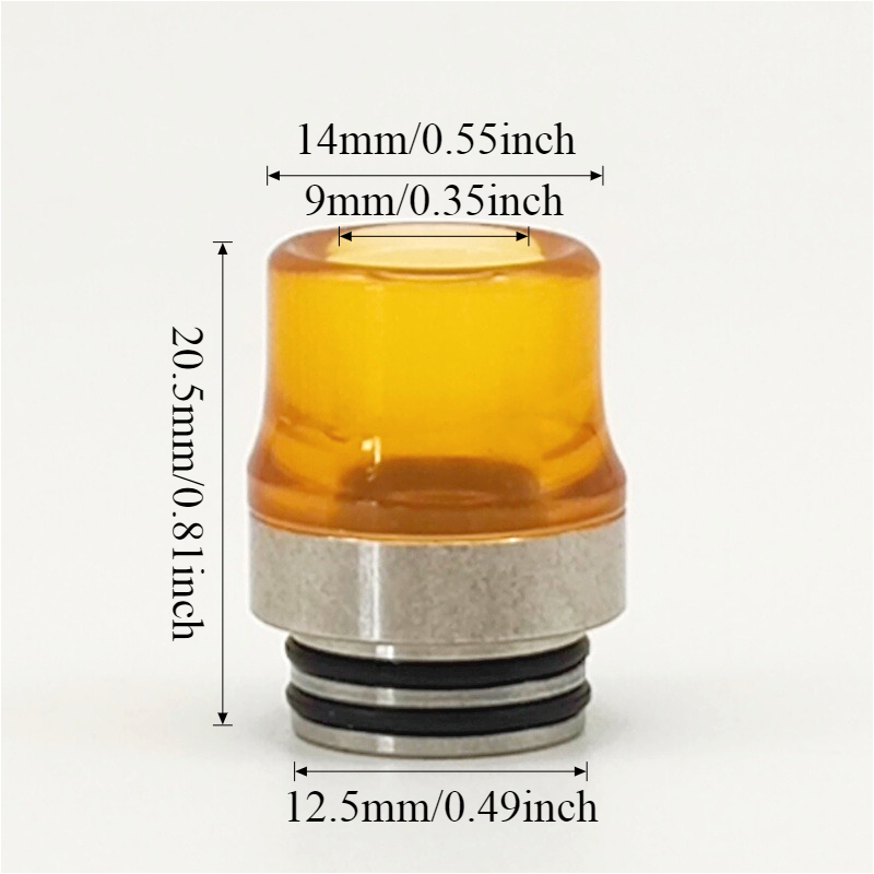 หัวดูดแบบมีรูตรงกลางขนาด 810 ม - Drip Tip Resin บทวิจารณ์และราคา