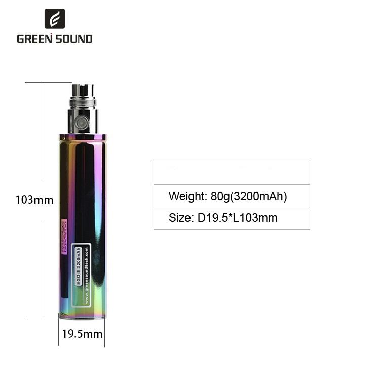 จีเอส เอโก้ 3 3 3200mAh แบตเตอ - Vape Accessory บทวิจารณ์และราคา