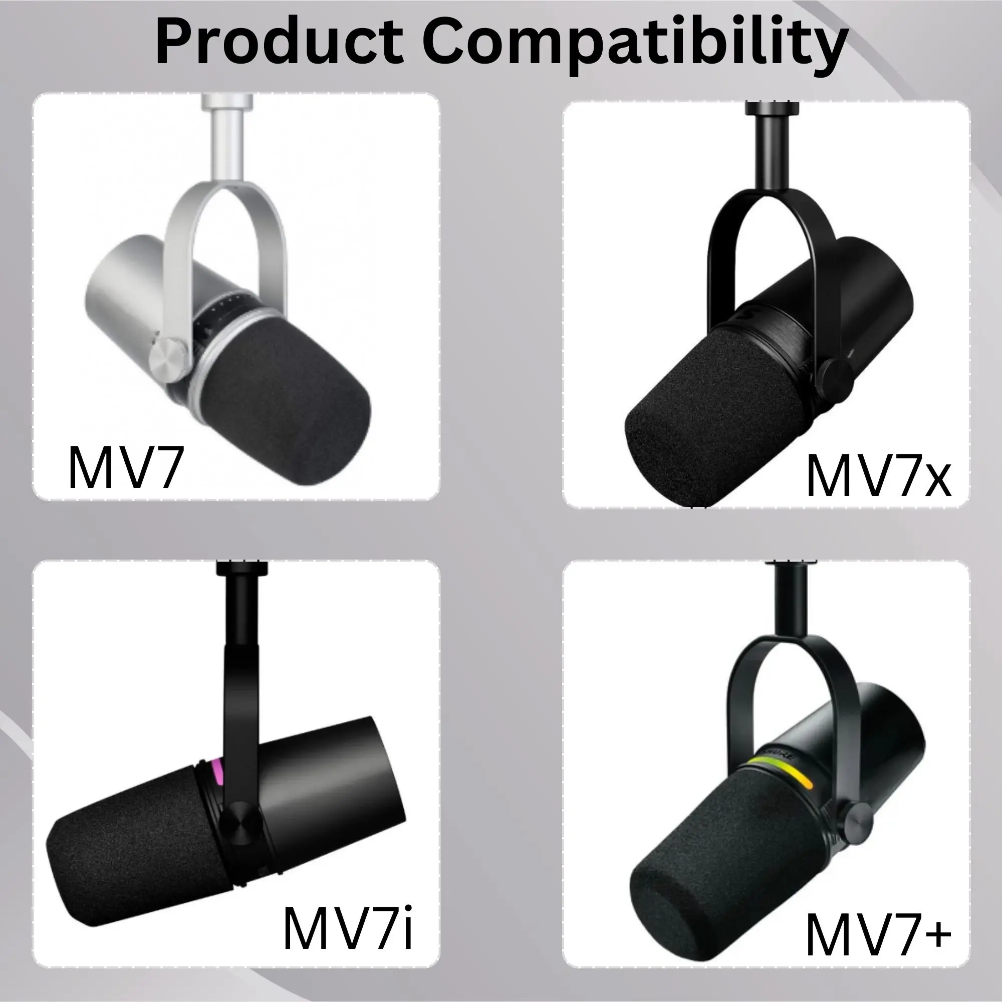 ฟองน้ำกรองเสียง Sparkly MV7 สำ - Shure Mic Mv7 บทวิจารณ์และราคา