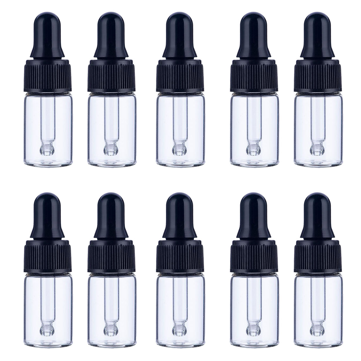 30x50x100x1/2/3/5 ML แก้วใสน้ํ - Juice Bottle Dropper บทวิจารณ์และราคา