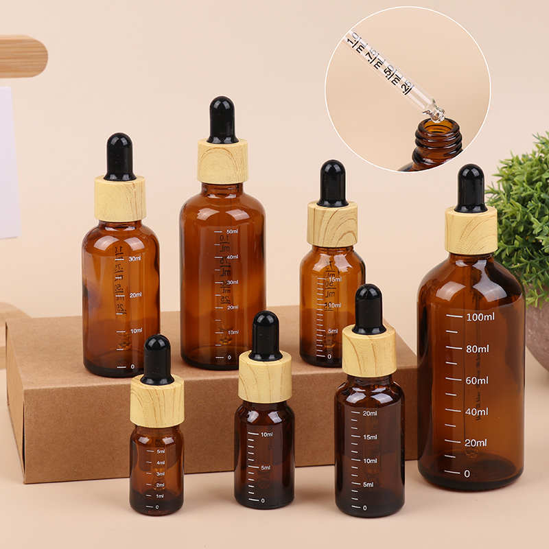 ขวดแก้วสีชาแบบเติมได้ขนาด 5 มล - Juice Bottle Dropper บทวิจารณ์และราคา
