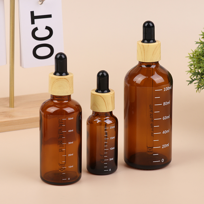 ขวดแก้วสีชาแบบเติมได้ขนาด 5 มล - Juice Bottle Dropper บทวิจารณ์และราคา